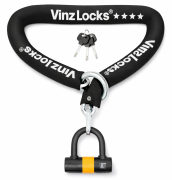 VINZ Trivor Motorslot / Schijfremslot met ketting / Bootslot ART 4 - 200 cm